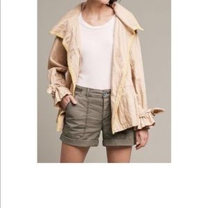 Anthropologie Lemon-Lined Trench